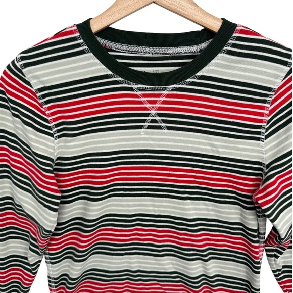 Pact Adult S Organic Cotton Flurry Striped Long Sleeve Pajama Set Christmas - Picture 4 of 11